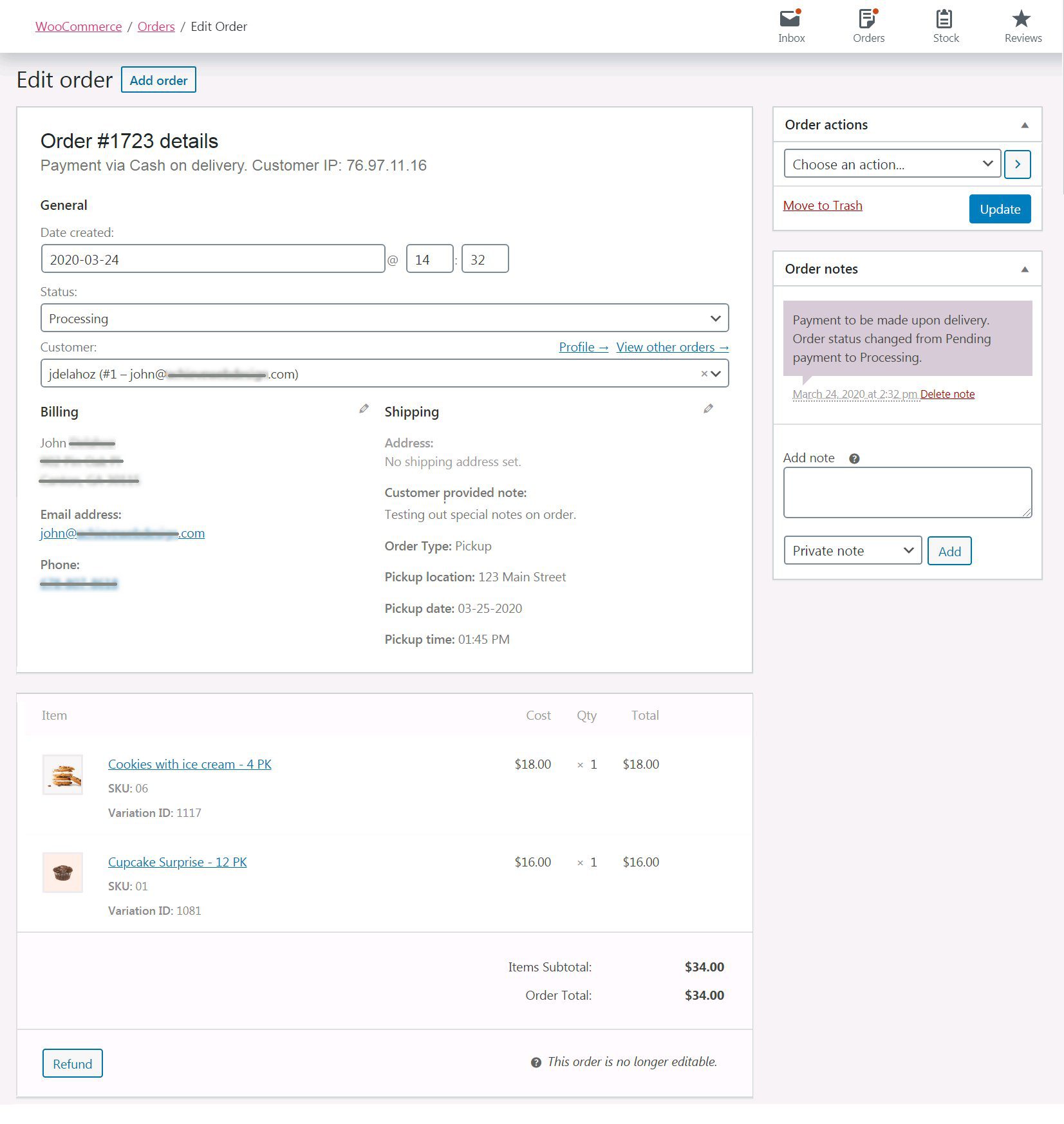 Online Ordering for Restaurants